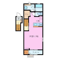 川越富洲原駅 徒歩12分 2階の物件間取画像